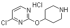 structure of CAS# 1159823-41-2, 4-Chloro-2-(4-piperidinyloxy)pyrimidine hydrochloride