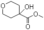 structure of CAS# 115996-72-0, Tetrahydro-4-hydroxy-2H-pyran-4-carboxylic acid methyl ester