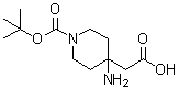 CAS # 1159983-30-8, 4-Amino-1-[(1,1-dimethylethoxy)carbonyl]-4-piperidineacetic acid