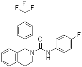 CAS # 1159996-20-9, N-(4-Fluorophenyl)-3,4-dihydro-1-[4-(trifluoromethyl)phenyl]-2(1H)-isoquinolinecarboxamide