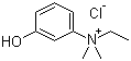 Edrophonium chloride molecular structure (CAS 116-38-1)
