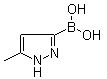 structure of CAS# 1163248-54-1, B-(5-甲基-1H-吡唑-3-基)硼酸