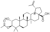 CAS # 1163728-89-9, 2alpha-Hydroxy-3beta-O-acetylbetulinic acid, (2alpha,3beta)-3-(Acetyloxy)-2-hydroxy-lup-20(29)-en-28-oic acid