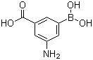 structure of CAS# 116378-40-6, 3-Amino-5-carboxylphenylboronic acid