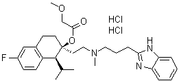 structure of CAS# 116666-63-8, Mibefradil dihydrochloride