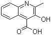 structure of CAS# 117-57-7, 3-Hydroxy-2-methyl-4-quinolinecarboxylic acid
