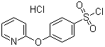 structure of CAS# 1170110-04-9, 4-(2-Pyridinyloxy)benzenesulfonyl chloride hydrochloride