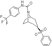 structure of CAS# 1170321-78-4, (3-内)-3-(苯磺酰基)-N-[4-(三氟甲基)苯基]-8-氮杂双环[3.2.1]辛烷-8-甲酰胺