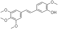 structure of CAS# 117048-59-6, (Z)-3,4,5,4',-四甲氧基-3'-羟基二苯乙烯