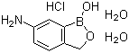structure of CAS# 117098-93-8, 5-Amino-2-(hydroxymethyl)benzeneboronic acid hydrochloride