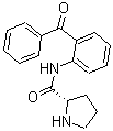structure of CAS# 117186-74-0, (2S)-N-(2-Benzoylphenyl)-2-pyrrolidinecarboxamide