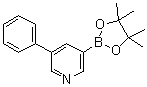 structure of CAS# 1171891-07-8, 3-Phenyl-5-(4,4,5,5-tetramethyl-[1,3,2]dioxaborolan-2-yl)pyridine