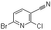 structure of CAS# 1171919-79-1, 6-Bromo-2-chloro-3-pyridinecarbonitrile