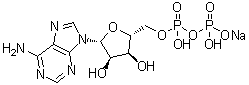 structure of CAS# 1172-42-5, Adenosine-5'-diphosphate monosodium salt