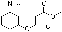 structure of CAS# 1172813-04-5, 4-氨基-4,5,6,7-四氢-3-苯并呋喃羧酸甲酯盐酸盐