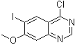 structure of CAS# 1172851-61-4, 4-Chloro-6-iodo-7-methoxyquinazoline