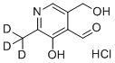 structure of CAS# 1173023-49-8, 吡哆醛-d3盐酸盐
