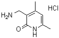 structure of CAS# 1173081-96-3, 3-(氨基甲基)-4,6-二甲基-2(1H)-吡啶酮盐酸盐