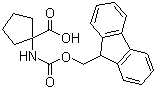structure of CAS# 117322-30-2, 1-(Fmoc-amino)cyclopentanecarboxylic acid