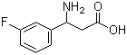 structure of CAS# 117391-51-2, 3-Amino-3-(3-fluorophenyl)propanoic acid