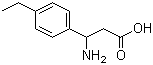 structure of CAS# 117391-52-3, 3-Amino-3-(4-ethylphenyl)propionic acid