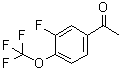 structure of CAS# 1174006-08-6, 1-[3-Fluoro-4-(trifluoromethoxy)phenyl]ethanone