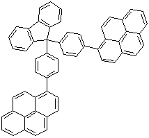 structure of CAS# 1174006-47-3, 1,1'-(9H-芴-9-亚基二-4,1-亚苯基)双芘