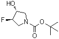 structure of CAS# 1174020-50-8, (3R,4R)-3-Fluoro-4-hydroxy-1-pyrrolidinecarboxylic acid 1,1-dimethylethyl ester