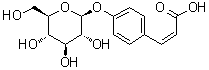 CAS 登录号：117405-48-8, (2Z)-3-[4-(beta-D-吡喃葡萄糖基氧基)苯基]-2-丙烯酸