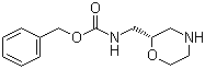 structure of CAS# 1174913-73-5, N-[(2S)-2-Morpholinylmethyl]carbamic acid benzyl ester