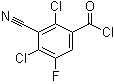 structure of CAS# 117528-59-3, 2,4-Dichloro-3-cyano-5-fluorobenzoyl chloride