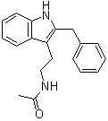 structure of CAS# 117946-91-5, 2-Benzyl-N-acetyltryptamine