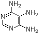 structure of CAS# 118-70-7, 4,5,6-Triaminopyrimidine