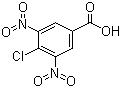 structure of CAS# 118-97-8, 4-Chloro-3,5-dinitrobenzoic acid