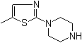 structure of CAS# 118113-05-6, 1-(5-Methylthiazol-2-yl)piperazine