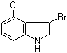CAS 登录号：1181332-74-0, 3-溴-4-氯-1H-吲哚