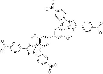 structure of CAS# 1184-43-6, Tetranitroblue tetrazolium chloride