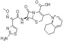 CAS # 118443-88-2, [6R-[6alpha,7beta(Z)]]-1-[[7-[[(2-Amino-4-thiazolyl)(methoxyimino)acetyl]amino]-2-carboxy-8-oxo-5-thia-1-azabicyclo[4.2.0]oct-2-en-3-yl]methyl]-5,6,7,8-tetrahydroquinolinium