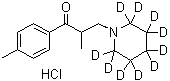 structure of CAS# 1185160-65-9, Tolperisone-d<sub>10</sub> hydrochloride