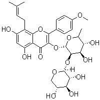 structure of CAS# 118525-36-3, 箭藿苷 B