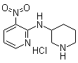 CAS 登录号：1185307-69-0, 3-硝基-N-3-哌啶基-2-吡啶胺盐酸盐