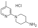 structure of CAS# 1185308-02-4, 1-(4-甲基-2-吡啶基)-4-哌啶胺盐酸盐