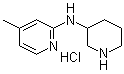 structure of CAS# 1185309-18-5, 4-Methyl-N-3-piperidinyl-2-pyridinamine hydrochloride