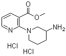 CAS 登录号：1185309-86-7, 2-(3-氨基-1-哌啶基)-3-吡啶羧酸甲酯盐酸盐