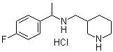 CAS 登录号：1185310-07-9, N-[1-(4-氟苯基)乙基]-3-哌啶甲胺盐酸盐