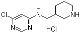 CAS # 1185312-08-6, 6-Chloro-N-(3-piperidinylmethyl)-4-pyrimidinamine hydrochloride