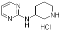 structure of CAS# 1185312-44-0, N-3-Piperidinyl-2-pyrimidinamine hydrochloride