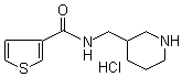 structure of CAS# 1185313-04-5, N-(3-哌啶基甲基)-3-噻吩甲酰胺盐酸盐