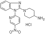 CAS 登录号：1185313-21-6, 1-[1-(5-硝基-2-吡啶基)-1H-苯并咪唑-2-基]-4-哌啶胺盐酸盐