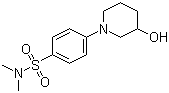 structure of CAS# 1185313-49-8, 4-(3-羟基-1-哌啶基)-N,N-二甲基苯磺酰胺